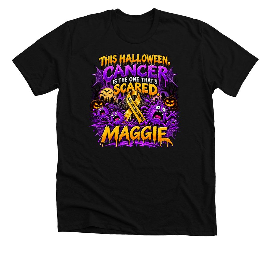 Cancer is scared, a Solid Black Blend Premium Unisex Tee