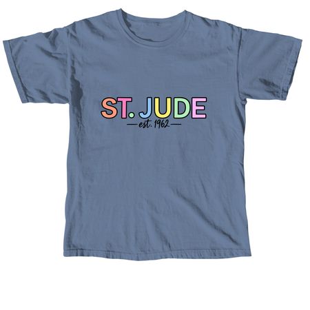 St.Jude, a Blue Jean Comfort Colors Unisex Tee