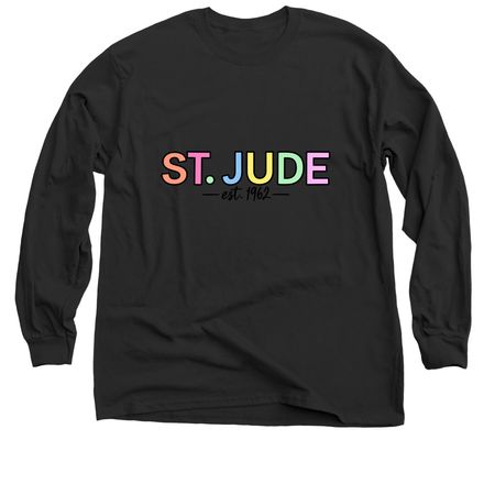 St.Jude, a Black Classic Long Sleeve Tee