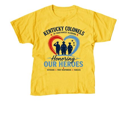 Colonels for Heroes, a Daisy Youth Unisex Tee
