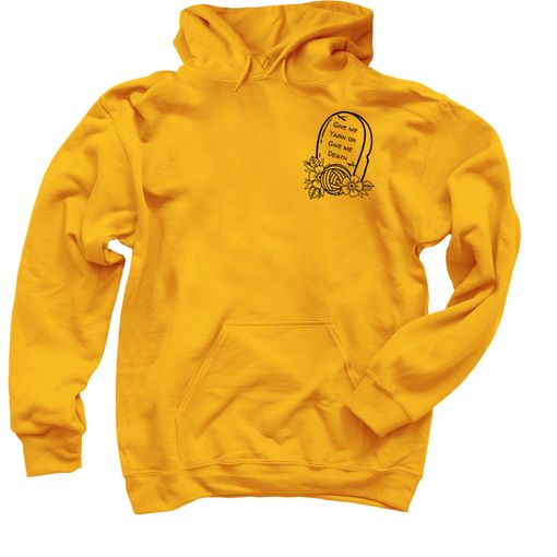 Give me Yarn or Give me Death! 🧶☠️ Gold Hoodie