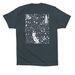 SoCal Flora + Fauna, a Dark Grey Premium Cotton Tee (back-view)