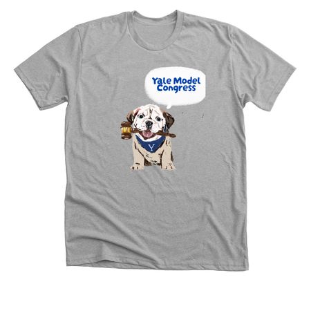 YMC Gavel Dog, a Athletic Heather Premium Unisex Tee