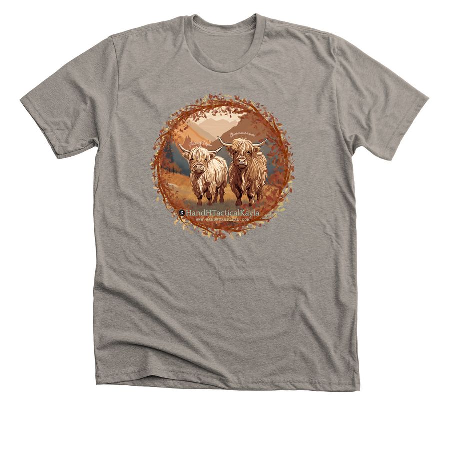 Highland Cow Merch, a Heather Stone Premium Unisex Tee