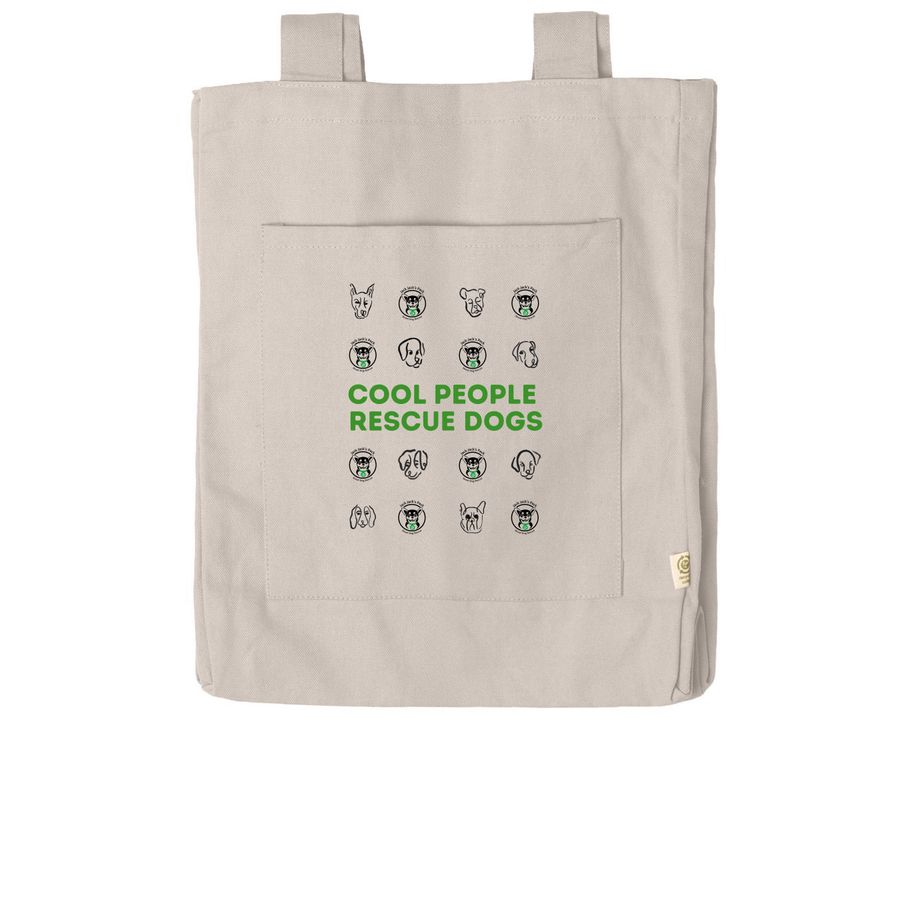 Cool People Rescue Dogs, a Pumice Reclaimist Everywhere Tote Bag