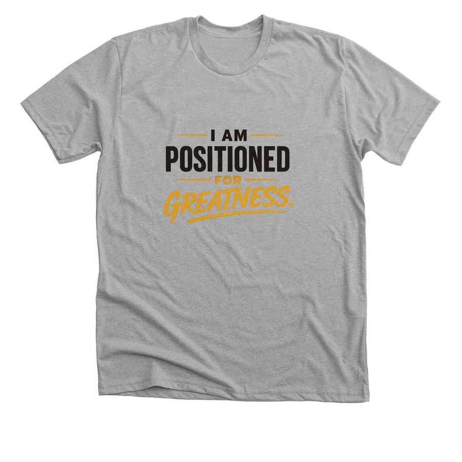 Choose Greatness, a Athletic Heather Premium Unisex Tee