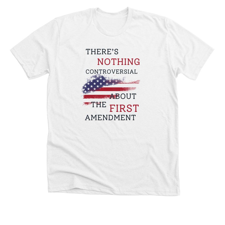 Freedom Starts with the First, a Solid White Blend Premium Unisex Tee