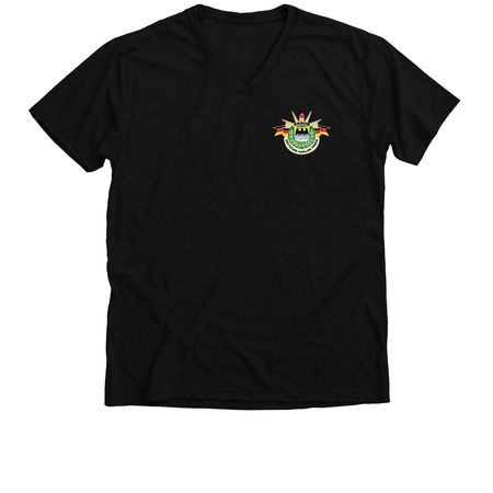 Akron GFS 2025 Logo, a Solid Black Blend Premium V-Neck Tee