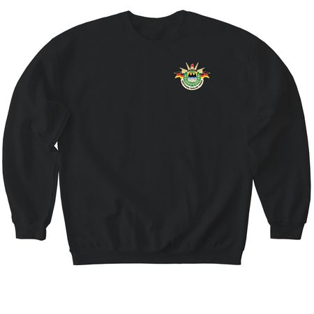 Akron GFS 2025 Logo, a Black Softstyle Crewneck Sweatshirt