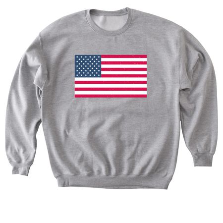 Americana, a Sport Grey Softstyle Crewneck Sweatshirt