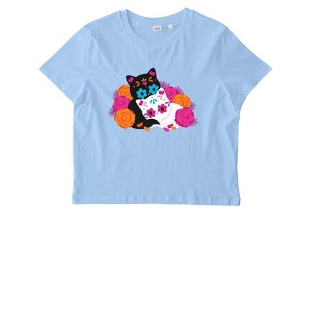 Dia De Los Muertos Cat, a Blue Soul Stanley/Stella Women?s Stella Muser Tee