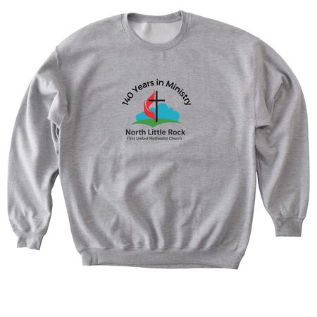 140 Years Church Logo, a Sport Grey Softstyle Crewneck Sweatshirt