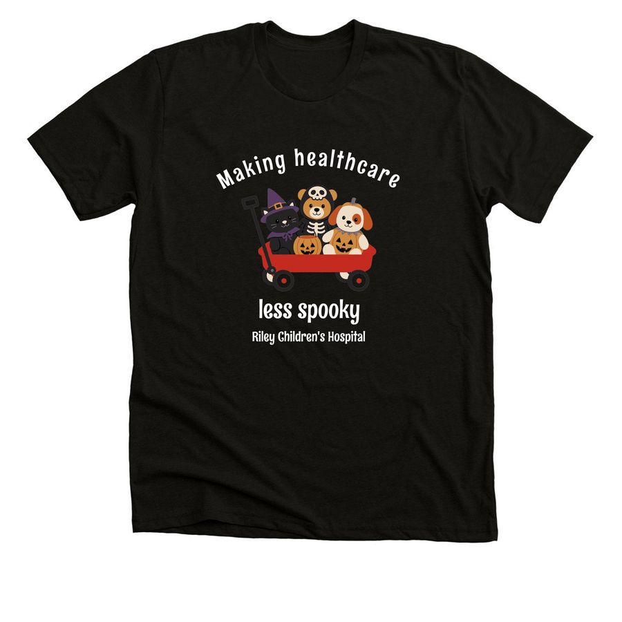 Making Healthcare Less Spooky, a Black Heather Premium Unisex Tee