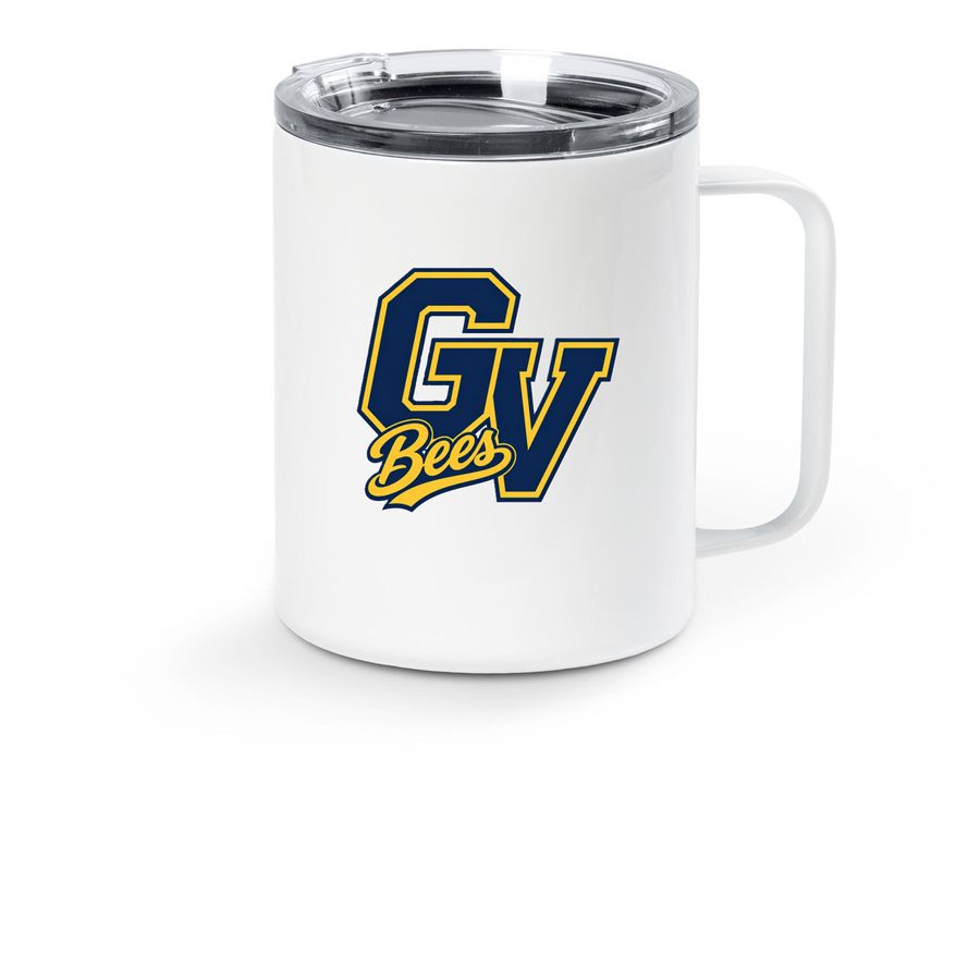 GV Bees Logo Travel Mug, a White Stainless Steel Travel Mug
