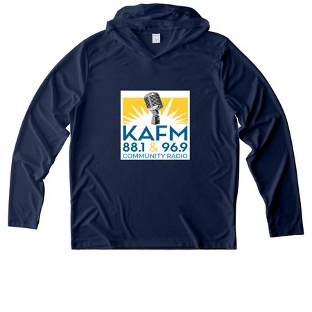 Long Sleeve Hoodie, a True Navy UV Performance Long Sleeve Hoodie