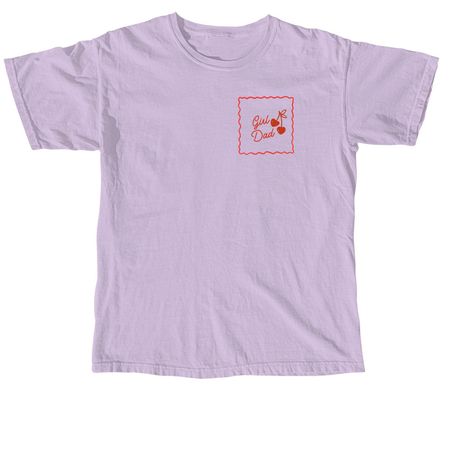 girl dad, a Orchid Comfort Colors Unisex Tee