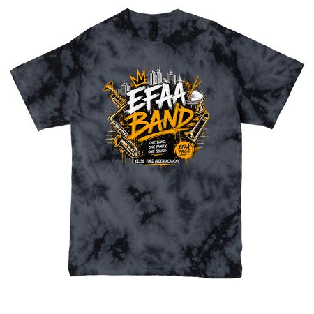 Elise Ford Allen Band Program, a Black Crystal Tie Dye Tee