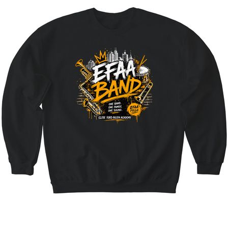 Elise Ford Allen Band Program, a Black Softstyle Crewneck Sweatshirt