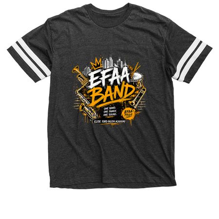 Elise Ford Allen Band Program, a Vintage Smoke / White Football Jersey Tee