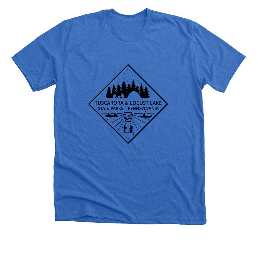 Friends of Tuscarora and Locust Lake, a Heather True Royal Premium Unisex Tee