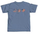 Rockin R 4th of July&nbsp;, a Blue Jean Comfort Colors Unisex Tee (back-view)