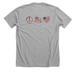 Rockin R 4th of July&nbsp;, a Athletic Heather Premium Unisex Tee (back-view)