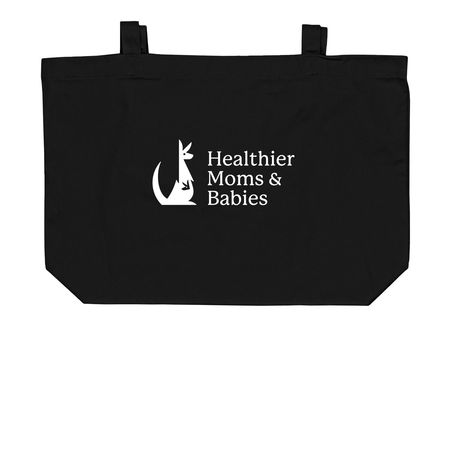 Large Organic Cotton Tote, a Black Large Organic Cotton Tote Bag