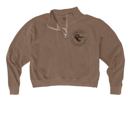 FBT zip ups, a Espresso Comfort Colors Women's Quarter Zip Pullover