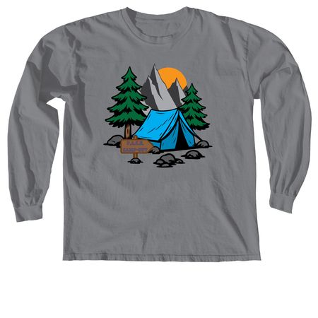 PACE Campout 2026, a Granite Comfort Colors Long Sleeve Tee