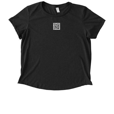 Hiking Apparel, a Space Black Allmade Eco Triblend Women?s Scoop Neck Tee