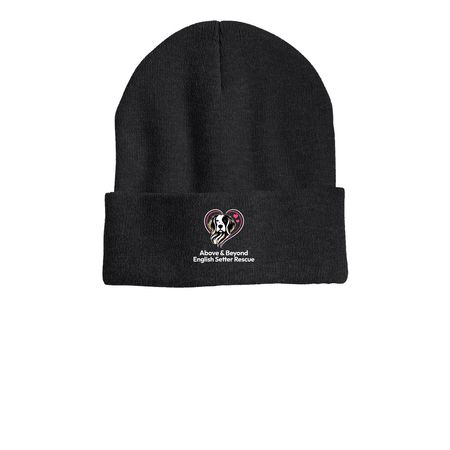 Beanie Bonanza, a Heather Charcoal Printed Cuffed Beanie