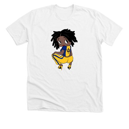 Barbados Bop, a Solid White Blend Premium Unisex Tee