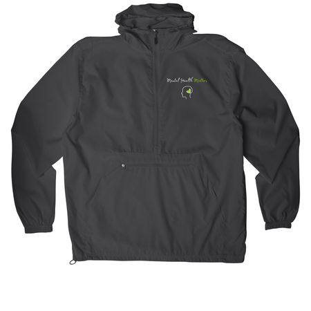 Pack Light. Carry Hope., a Graphite Packable Anorak