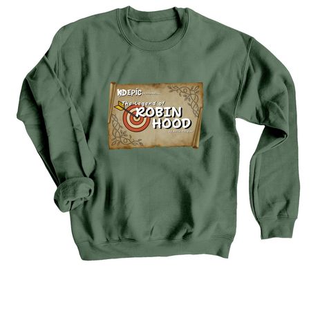 The Legend of Robin Hood&nbsp;, a Military Green Crewneck Sweatshirt