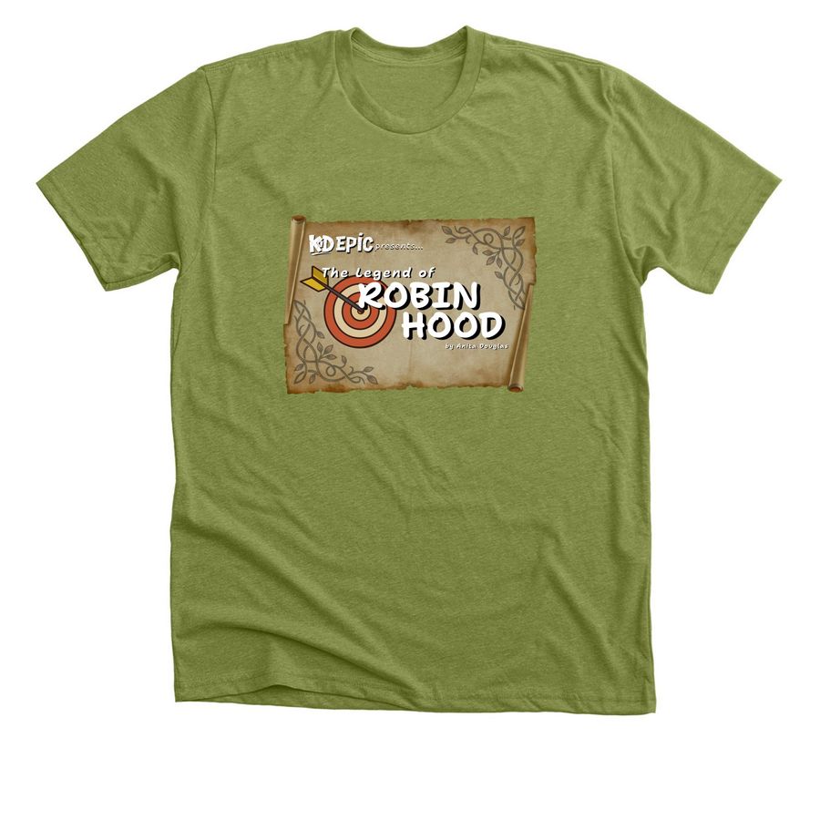 The Legend of Robin Hood&nbsp;, a Heather Green Premium Unisex Tee