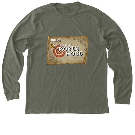 The Legend of Robin Hood&nbsp;, a Heather Military Green Premium Long Sleeve Tee