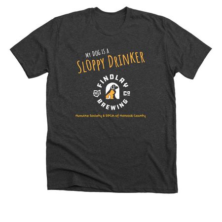 Barks & Brews, a Dark Grey Heather Premium Unisex Tee