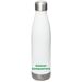 Cancer Conquerors&nbsp;, a White Stainless Steel Water Bottle (back-view)