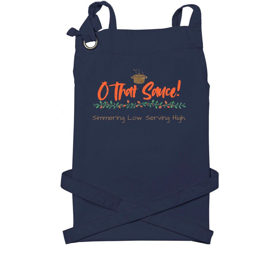 O That Sauce! A Kitchen Fundraiser, a Navy Cotton Canvas Pocket Apron