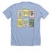 Healing and Paddling, a Heather Baby Blue Premium Unisex Tee (back-view)