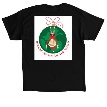 Rockin' On Top&nbsp;, a Black Classic Unisex Tee (back-view)