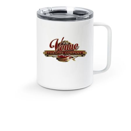 TRAVEL MUG - VENUE TRADITIONAL, a White Stainless Steel Travel Mug