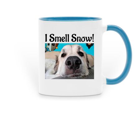 River mug, a Light Blue Two-Tone Ceramic Mug