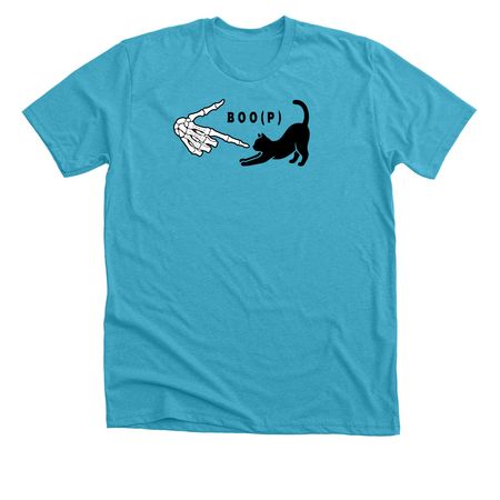 Dakin Halloween BOO(P), a Heather Aqua Premium Unisex Tee