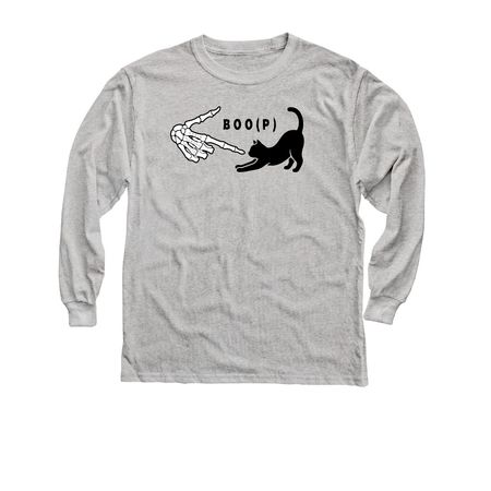 Dakin Halloween BOO(P), a Sport Grey Youth Long Sleeve Tee