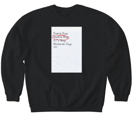 Planning, a Black Softstyle Crewneck Sweatshirt