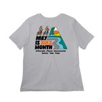 May is Bike Month 2026, a Solid Athletic Grey Women?s Relaxed Cotton Tee (back-view)