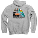 May is Bike Month 2026, a Sport Grey Pullover Hoodie (back-view)