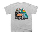 May is Bike Month 2026, a Sport Grey Youth Unisex Tee (back-view)