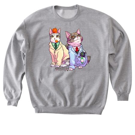 Samson and Isaac, a Sport Grey Softstyle Crewneck Sweatshirt